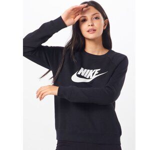 Nike Sportswear Crewneck Sweatshirt 'Essential' in Black Size Large 20589